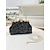 Elegance in Every Detail: Women's Beaded Clutch & Multi-Carry Evening Bag White Black / White Black White-Black / White-Black-