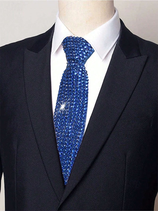 Elegant Solid Color Polyester Ties for Men - Perfect for Business and Weddings
