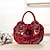 Chic Silk Flower Handbag - Perfect for Parties and Daily Use in Elegant Colors Red