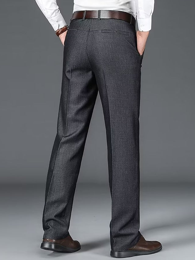Men's Casual Dress Pants - Breathable Comfort Suit Trousers for Daily Wear Khaki / 31 Khaki / 32 Khaki / 33 Khaki / 31-Khaki / 32-Khaki / 33-Khaki / 34-Khaki / 35-Khaki / 36-Light Grey / 31-Light Grey / 32-Light Grey / 33-Light Grey / 34-Light Grey / 35-Light Grey / 36-Blue / 31-Blue / 32-Blue / 33-Blue / 34-Blue / 35-Blue / 36-