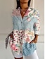 Floral Casual Long Sleeve Women's Shirt - Stylish Blue Button Blue / S Blue / M Blue / L Blue / S-Blue / M-Blue / L-Blue / XL-Blue / 2XL-Purple / S-Purple / M-Purple / L-Purple / XL-Purple / 2XL-Yellow / S-Yellow / M-Yellow / L-Yellow / XL-Yellow / 2XL-Red / S-Red / M-Red / L-Red / XL-Red / 2XL-Pink / S-Pink / M-Pink / L-Pink / XL-Pink / 2XL-White / S-White / M-White / L-White / XL-White / 2XL-
