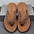 Men's Breathable Nylon Flip Flops - Comfortable Slip-Resistant Brown