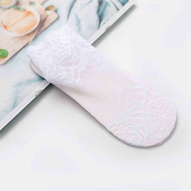 Chic Comfort: Breathable Solid Color Lace Socks for Effortless Style Pattern 3 / Simple packaging Pattern 1 / Simple packaging Pattern 2 / Simple packaging Pattern 3 / Simple packaging-Pattern 1 / Simple packaging-Pattern 2 / Simple packaging-Pattern 4 / Simple packaging-Pattern 5 / Simple packaging-