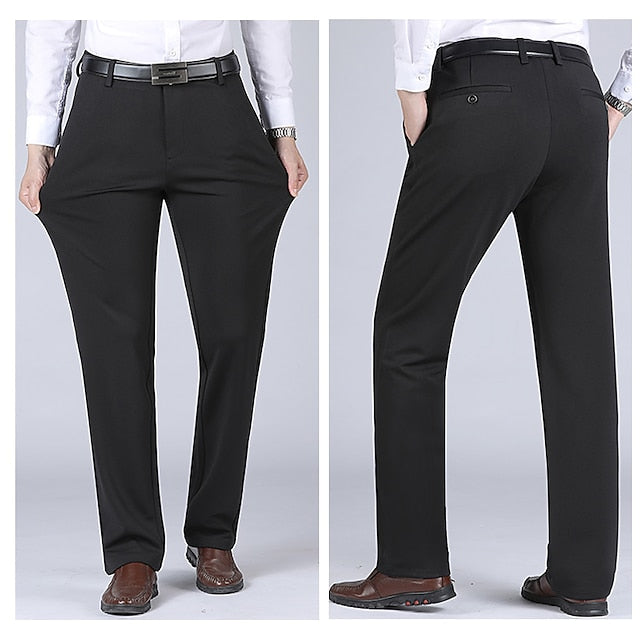 Men's Classic High-Waisted Soft Business Dress Pants Black / 31 Black / 32 Black / 33 Black / 31-Black / 32-Black / 33-Black / 34-Black / 35-Royal Blue / 31-Royal Blue / 32-Royal Blue / 33-Royal Blue / 34-Royal Blue / 35-Dark Gray / 31-Dark Gray / 32-Dark Gray / 33-Dark Gray / 34-Dark Gray / 35-Dark Blue / 31-Dark Blue / 32-Dark Blue / 33-Dark Blue / 34-Dark Blue / 35-Light Grey / 31-Light Grey / 32-Light Grey / 33-Light Grey / 34-Light Grey / 35-Khaki / 31-Khaki / 32-Khaki / 33-Khaki / 34-Khaki / 35-