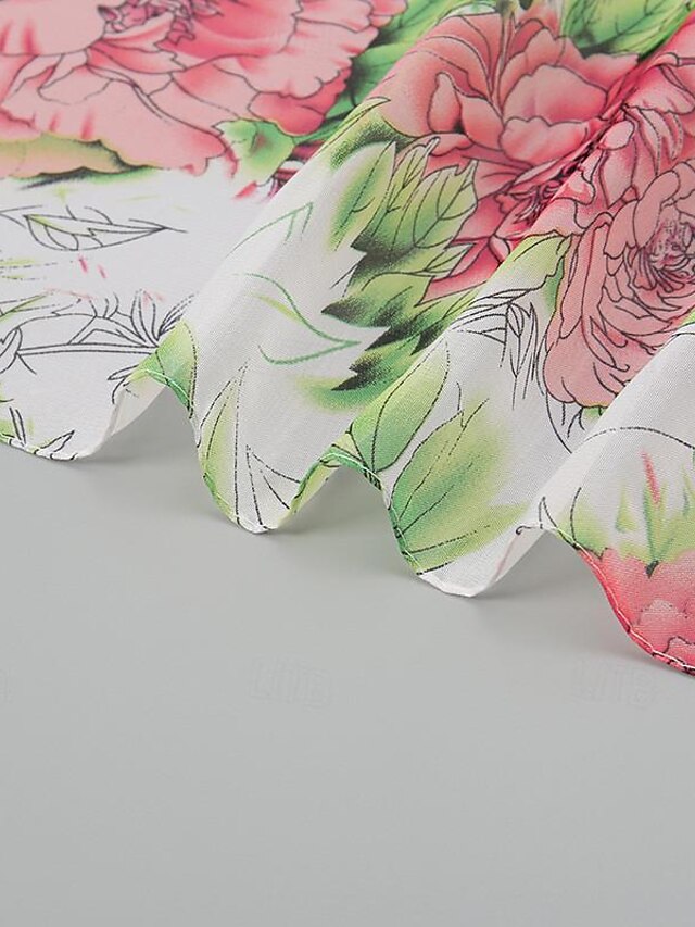 Chic Floral Rectangle Scarf for Women - Grey & Yellow Street Style Yellow / One-Size Green / One-Size Blue / One-Size Yellow / One-Size-Green / One-Size-Blue / One-Size-Gray / One-Size-