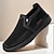 Men's Breathable PU Leather Slip-On Loafers - Comfortable & Slip-Resistant in Black/Gray Gray / US7 / EU39 / UK6 / CN39 Gray / US7.5 / EU39 / UK6.5 / CN40