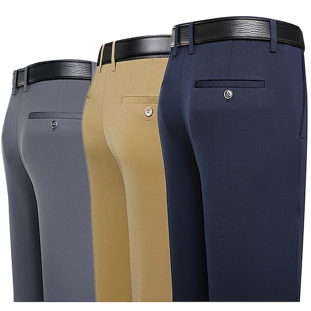 Men's Classic High-Waisted Soft Business Dress Pants Black / 31 Black / 32 Black / 33 Black / 31-Black / 32-Black / 33-Black / 34-Black / 35-Royal Blue / 31-Royal Blue / 32-Royal Blue / 33-Royal Blue / 34-Royal Blue / 35-Dark Gray / 31-Dark Gray / 32-Dark Gray / 33-Dark Gray / 34-Dark Gray / 35-Dark Blue / 31-Dark Blue / 32-Dark Blue / 33-Dark Blue / 34-Dark Blue / 35-Light Grey / 31-Light Grey / 32-Light Grey / 33-Light Grey / 34-Light Grey / 35-Khaki / 31-Khaki / 32-Khaki / 33-Khaki / 34-Khaki / 35-