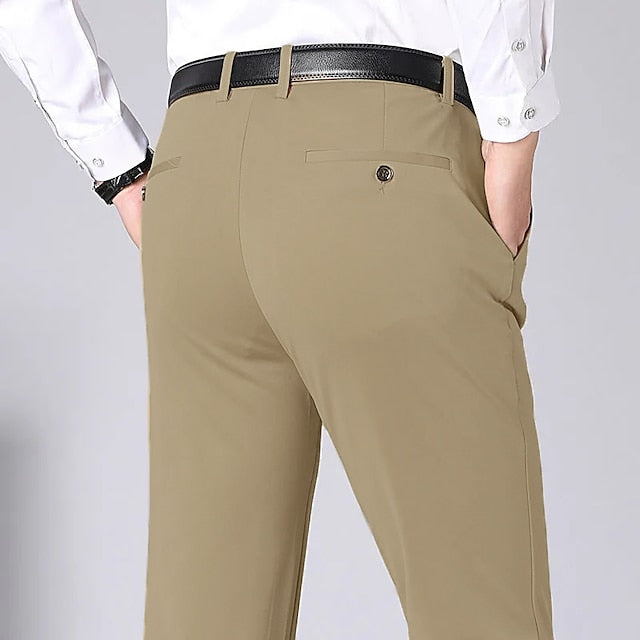 Men's Classic High-Waisted Soft Business Dress Pants Black / 31 Black / 32 Black / 33 Black / 31-Black / 32-Black / 33-Black / 34-Black / 35-Royal Blue / 31-Royal Blue / 32-Royal Blue / 33-Royal Blue / 34-Royal Blue / 35-Dark Gray / 31-Dark Gray / 32-Dark Gray / 33-Dark Gray / 34-Dark Gray / 35-Dark Blue / 31-Dark Blue / 32-Dark Blue / 33-Dark Blue / 34-Dark Blue / 35-Light Grey / 31-Light Grey / 32-Light Grey / 33-Light Grey / 34-Light Grey / 35-Khaki / 31-Khaki / 32-Khaki / 33-Khaki / 34-Khaki / 35-