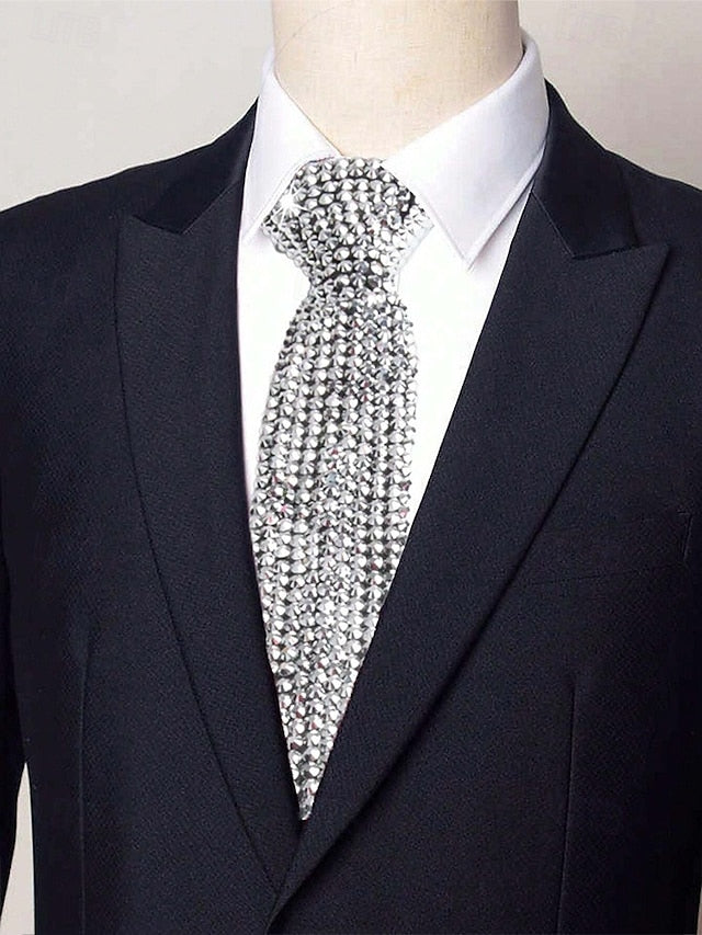 Elegant Solid Color Polyester Ties for Men - Perfect for Business and Weddings