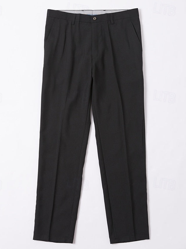 Men's Casual Dress Pants - Breathable Comfort Suit Trousers for Daily Wear Khaki / 31 Khaki / 32 Khaki / 33 Khaki / 31-Khaki / 32-Khaki / 33-Khaki / 34-Khaki / 35-Khaki / 36-Light Grey / 31-Light Grey / 32-Light Grey / 33-Light Grey / 34-Light Grey / 35-Light Grey / 36-Blue / 31-Blue / 32-Blue / 33-Blue / 34-Blue / 35-Blue / 36-