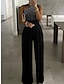 Elegant Women's High-Waisted Cut-Out Jumpsuit Available in Black, Red, and Blue Blue / S Blue / M Blue / L Blue / S-Blue / M-Blue / L-Blue / XL-Blue / XXL-Blue / 3XL-Blue / 4XL-Blue / 5XL-Black / S-Black / M-Black / L-Black / XL-Black / XXL-Black / 3XL-Black / 4XL-Black / 5XL-Red / S-Red / M-Red / L-Red / XL-Red / XXL-Red / 3XL-Red / 4XL-Red / 5XL-