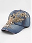 Bohemian Chic Women's Sun Hat - Stylish Sky Blue Cotton Baseball Cap Sky Blue Dark Blue Blue / White Sky Blue-Dark Blue-Blue / White-Blue-