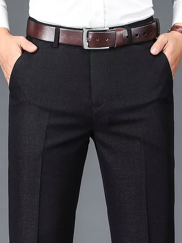 Men's Casual Dress Pants - Breathable Comfort Suit Trousers for Daily Wear Khaki / 31 Khaki / 32 Khaki / 33 Khaki / 31-Khaki / 32-Khaki / 33-Khaki / 34-Khaki / 35-Khaki / 36-Light Grey / 31-Light Grey / 32-Light Grey / 33-Light Grey / 34-Light Grey / 35-Light Grey / 36-Blue / 31-Blue / 32-Blue / 33-Blue / 34-Blue / 35-Blue / 36-