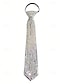 Elegant Solid Color Polyester Ties for Men - Perfect for Business and Weddings Red Blue Silver Red-Blue-Silver-Fantasy Colors-