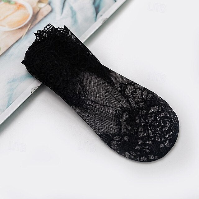 Chic Comfort: Breathable Solid Color Lace Socks for Effortless Style Pattern 3 / Simple packaging Pattern 1 / Simple packaging Pattern 2 / Simple packaging Pattern 3 / Simple packaging-Pattern 1 / Simple packaging-Pattern 2 / Simple packaging-Pattern 4 / Simple packaging-Pattern 5 / Simple packaging-