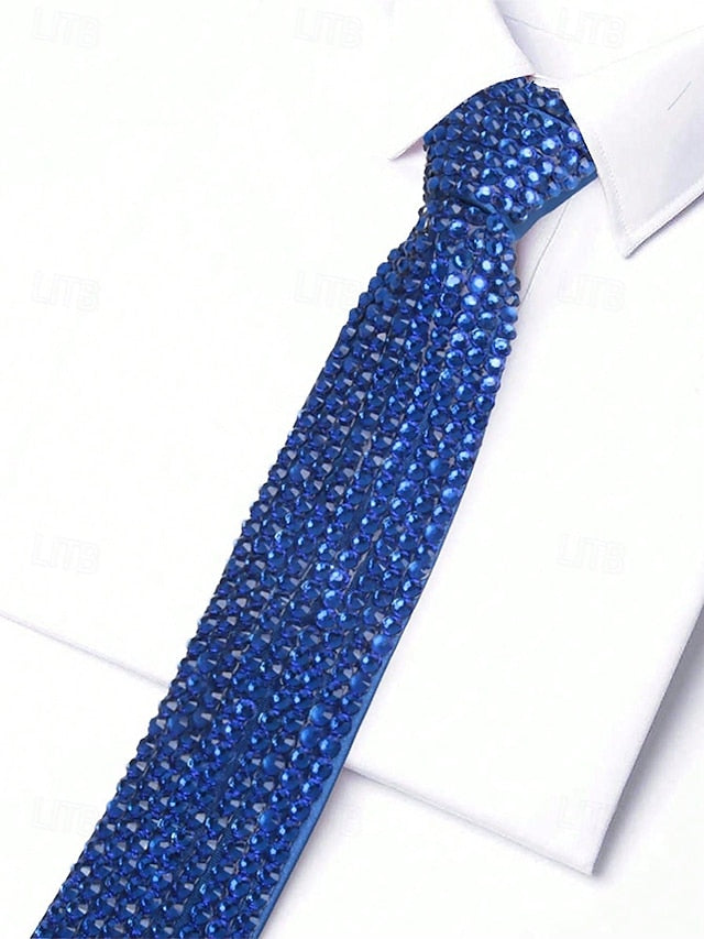 Elegant Solid Color Polyester Ties for Men - Perfect for Business and Weddings