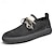 Stylish Men's Suede Sneakers: Comfortable, Slip-Resistant Lace-Up Design in Dark Grey/Brown Dark Grey