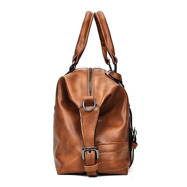 Chic Women's Top Handle Bag - Office-Ready Elegance in Black, Blushing Pink, Brown, and Gray Brown Black Gray Brown-Black-Gray-Pink-