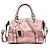 Chic Women's Top Handle Bag - Office-Ready Elegance in Black, Blushing Pink, Brown, and Gray Brown Black Gray Brown-Black-Gray-Pink-