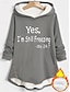 Cozy Sherpa Letter Print Hoodie - Warm & Fuzzy Pullover for Fall/Winter Comfort