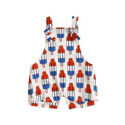 0-3Y Summer Baby Girls Boys Overall Shorts - Fashionqueene.com-unisex baby overalls