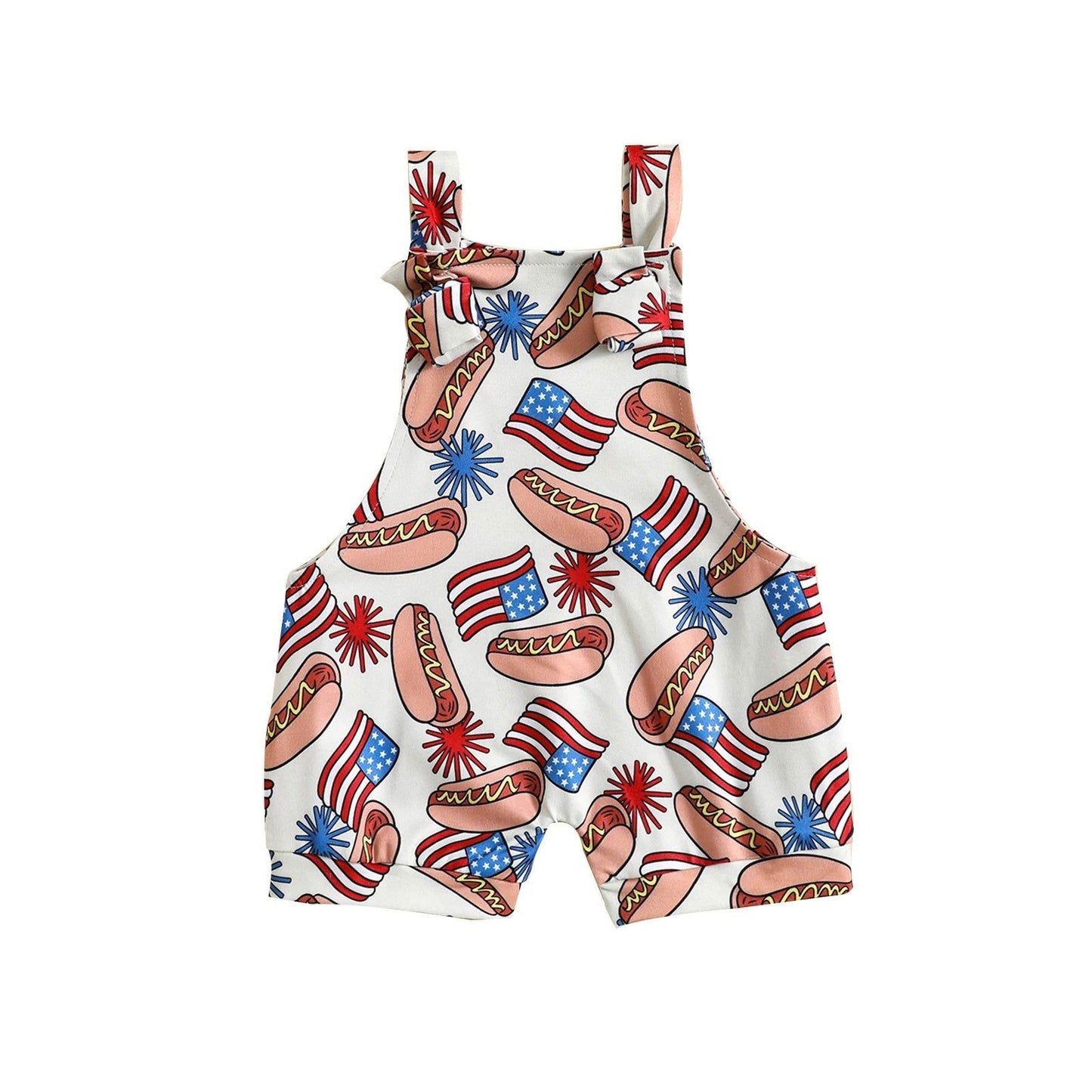 0-3Y Summer Baby Girls Boys Overall Shorts - Fashionqueene.com-unisex baby overalls