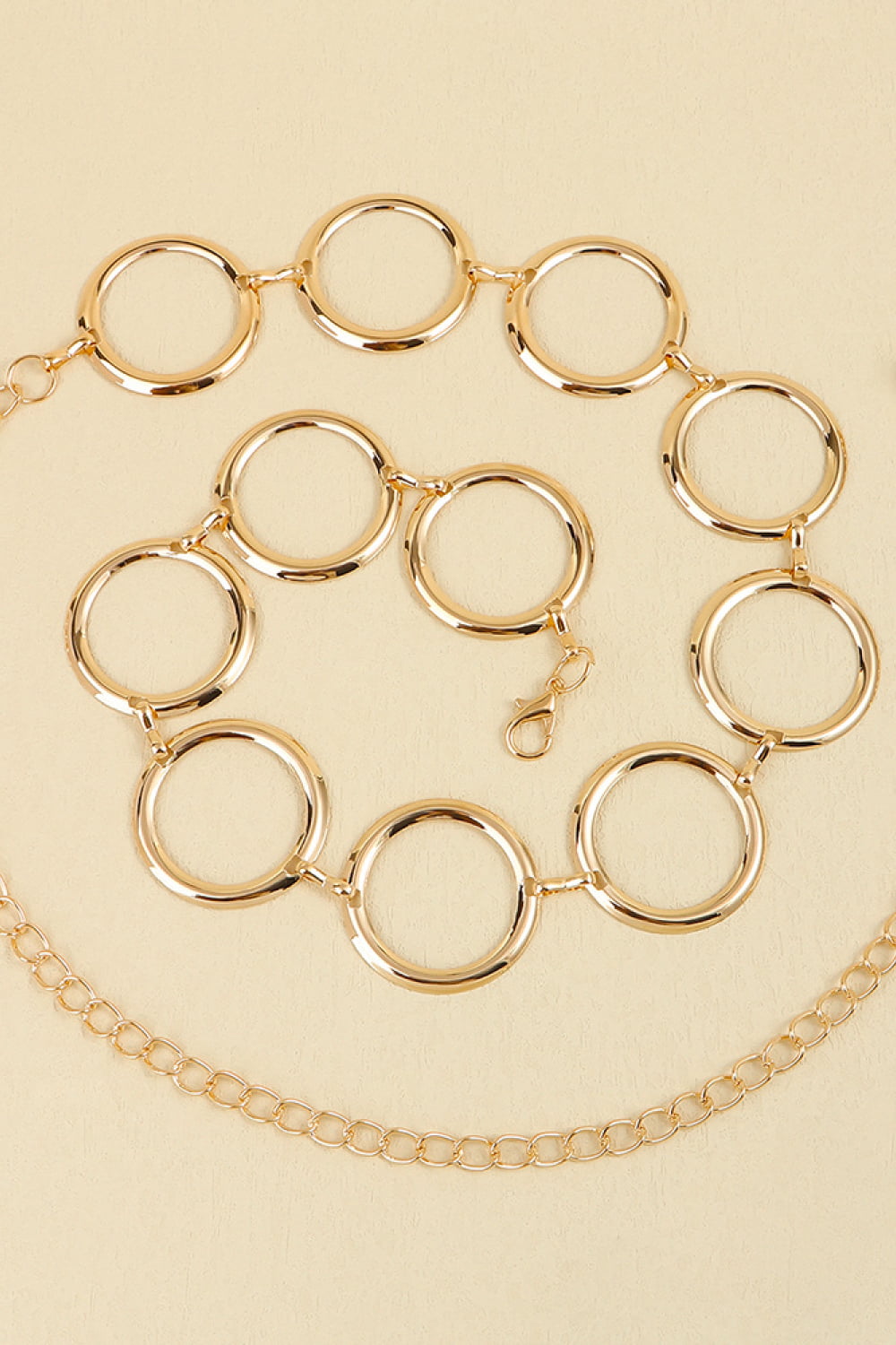 Circle Ring Chain Belt Gold / One Size Gold / One Size-