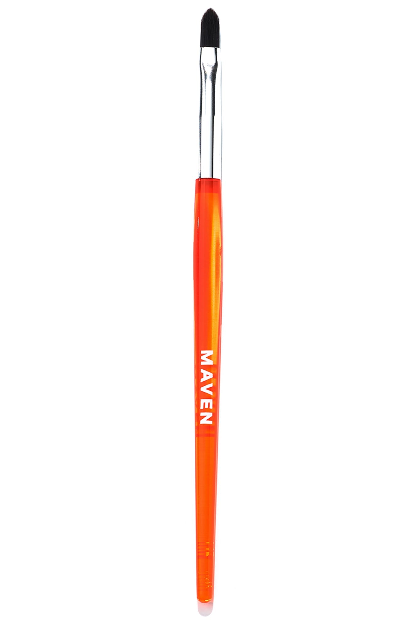 Professional Maven Pro Artistry Lip Brush in Vibrant Orange and Elegant Silver OS OS-