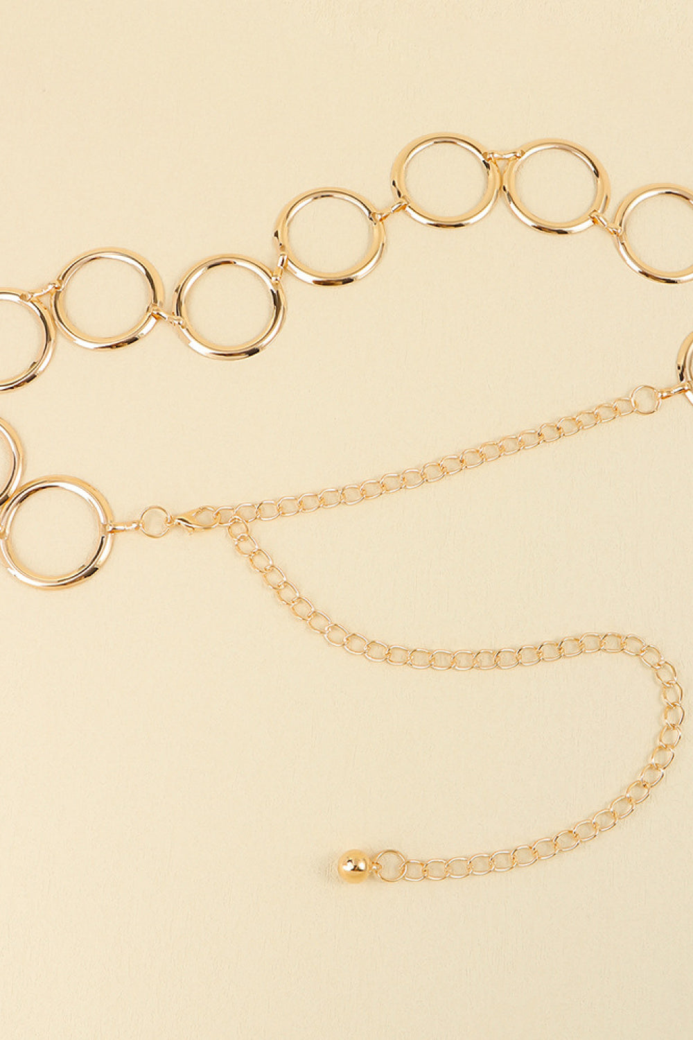 Circle Ring Chain Belt Gold / One Size Gold / One Size-