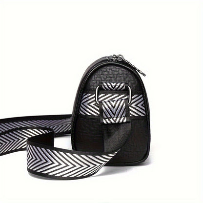 Circle Design Boston Bag, Fashion Shoulder Crossbody Bag Women, Versatile Soft PU Leather Wide Strap