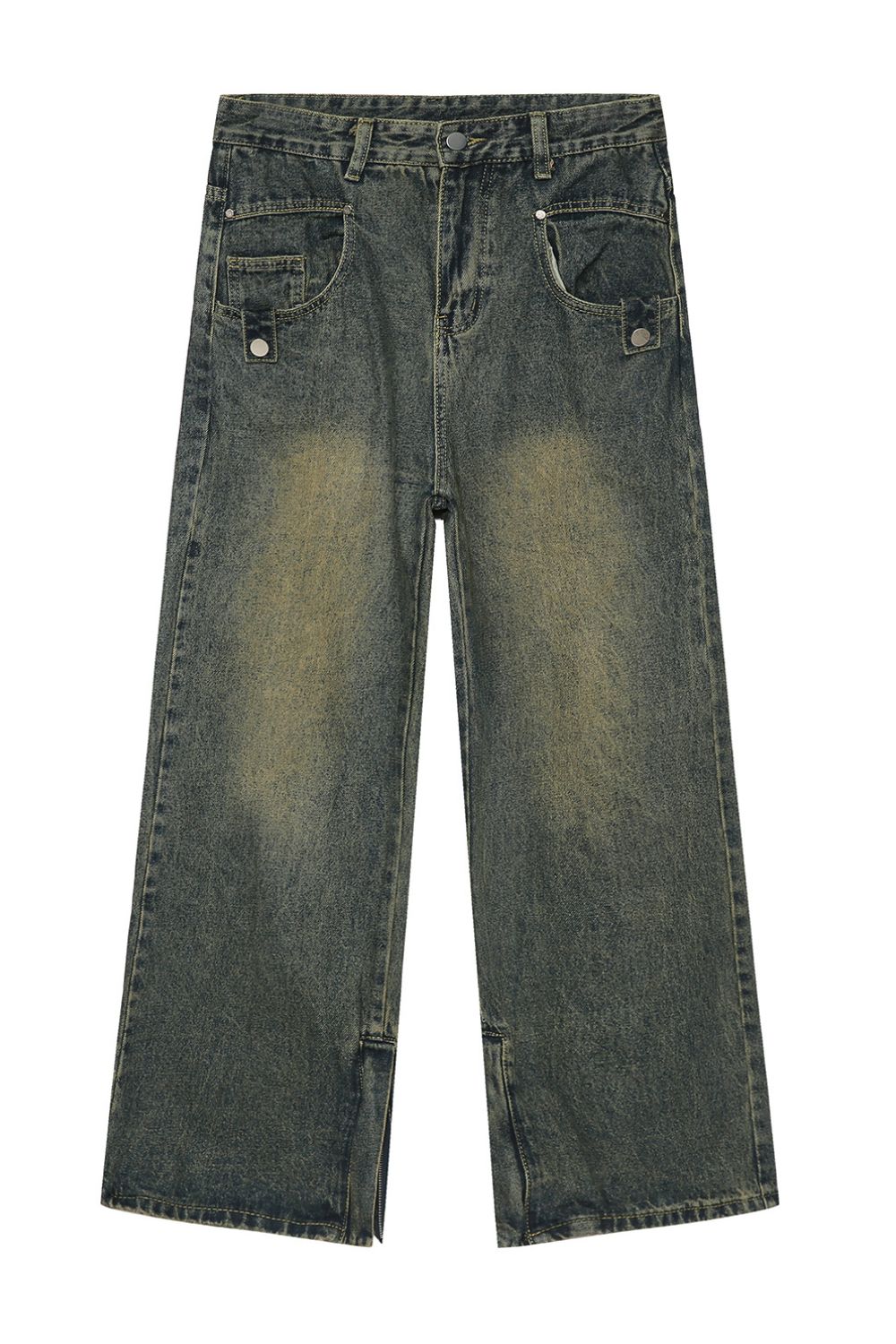 Side Slit Jeans with Pockets Dark / L Dark / S Dark / XXL Dark / L-Dark / S-Dark / XXL-Dark / XL-Dark / M-