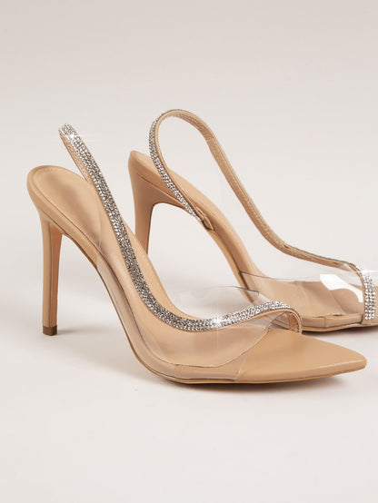 Glamorous Rhinestone Open-Toe Slingback Stiletto Heels Apricot / US5.5 Apricot / US6 Apricot / US6.5 Apricot / US5.5-Apricot / US6-Apricot / US6.5-Apricot / US7-Apricot / US7.5-Apricot / US8-Apricot / US8.5-Apricot / US9-Apricot / US10-Apricot / US11-