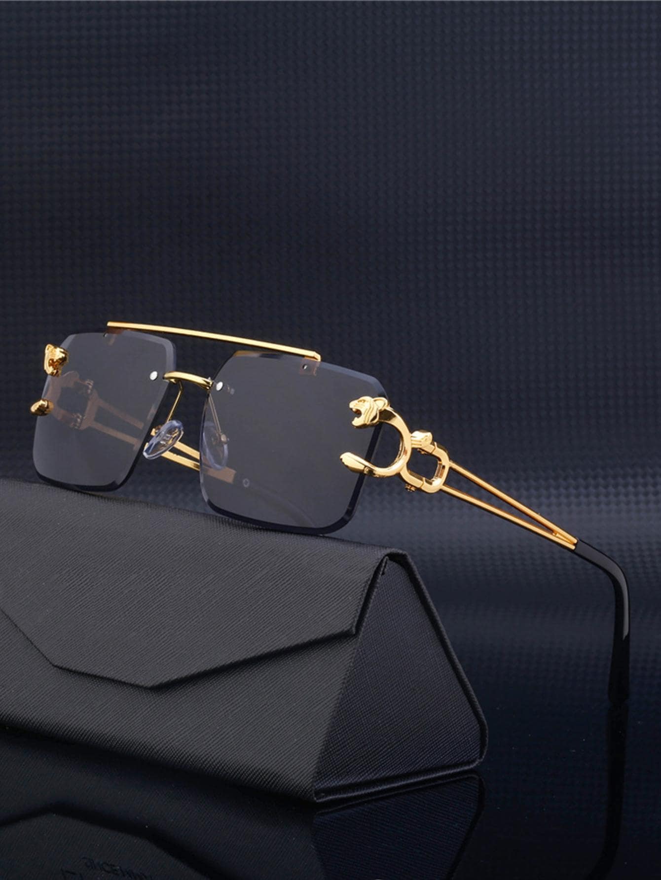 Chic Rimless Fashion Glasses for Men – Stylish Shades for Every Occasion