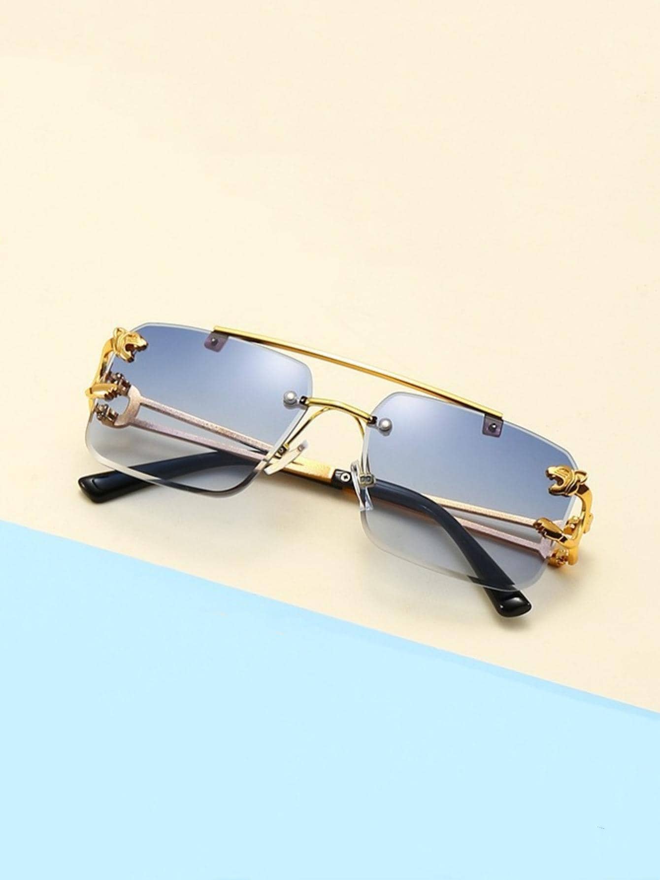 Chic Rimless Fashion Glasses for Men – Stylish Shades for Every Occasion