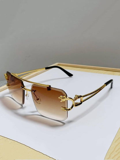 Chic Rimless Fashion Glasses for Men – Stylish Shades for Every Occasion