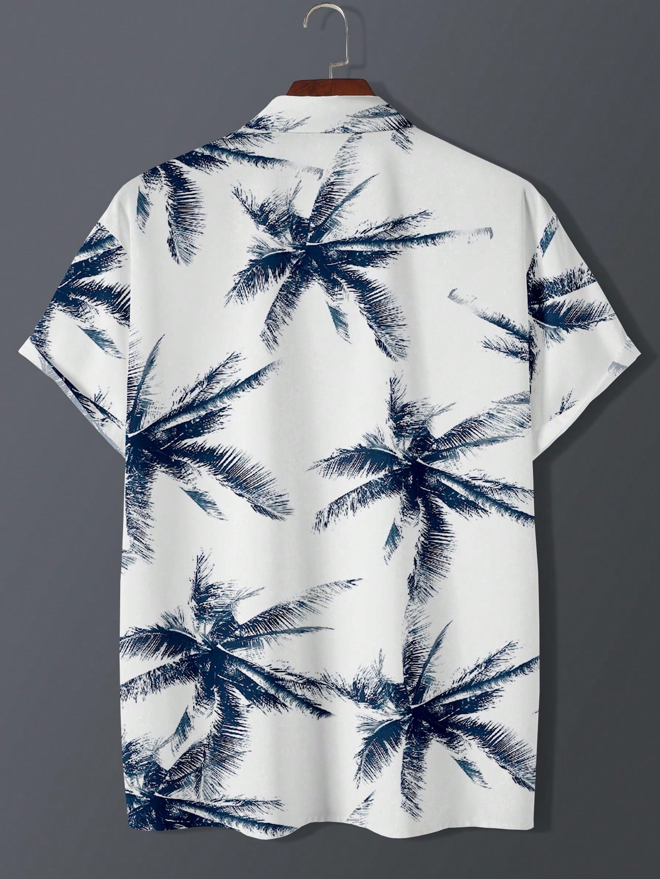 Men's Summer Tropical Print Short Sleeve Shirt - Stylish Beach Ready Attire