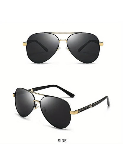 Chic Polarized Sunglasses for Women - Stylish Large Frame Driving & Outdoor Shades with Case