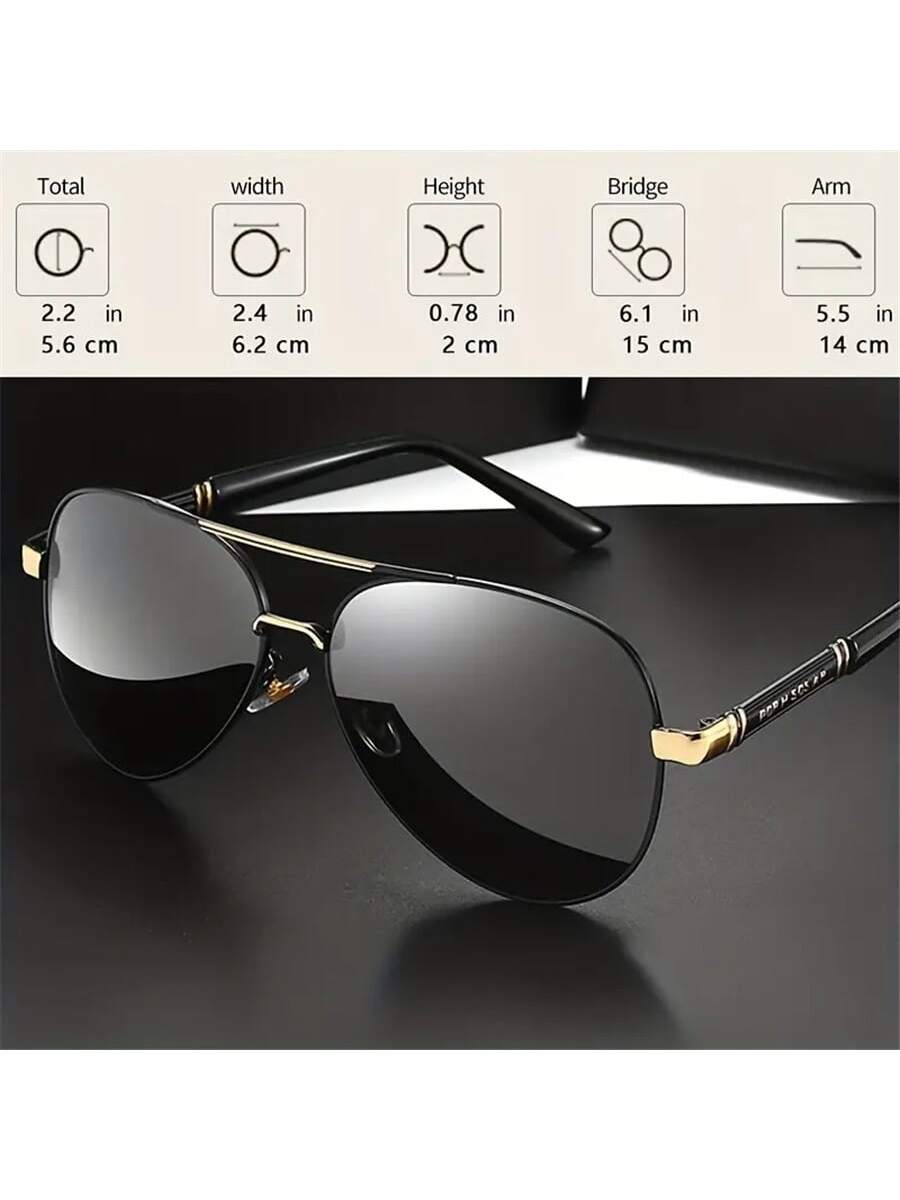 Chic Polarized Sunglasses for Women - Stylish Large Frame Driving & Outdoor Shades with Case