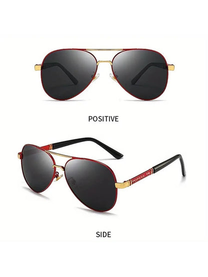 Chic Polarized Sunglasses for Women - Stylish Large Frame Driving & Outdoor Shades with Case