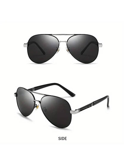 Chic Polarized Sunglasses for Women - Stylish Large Frame Driving & Outdoor Shades with Case