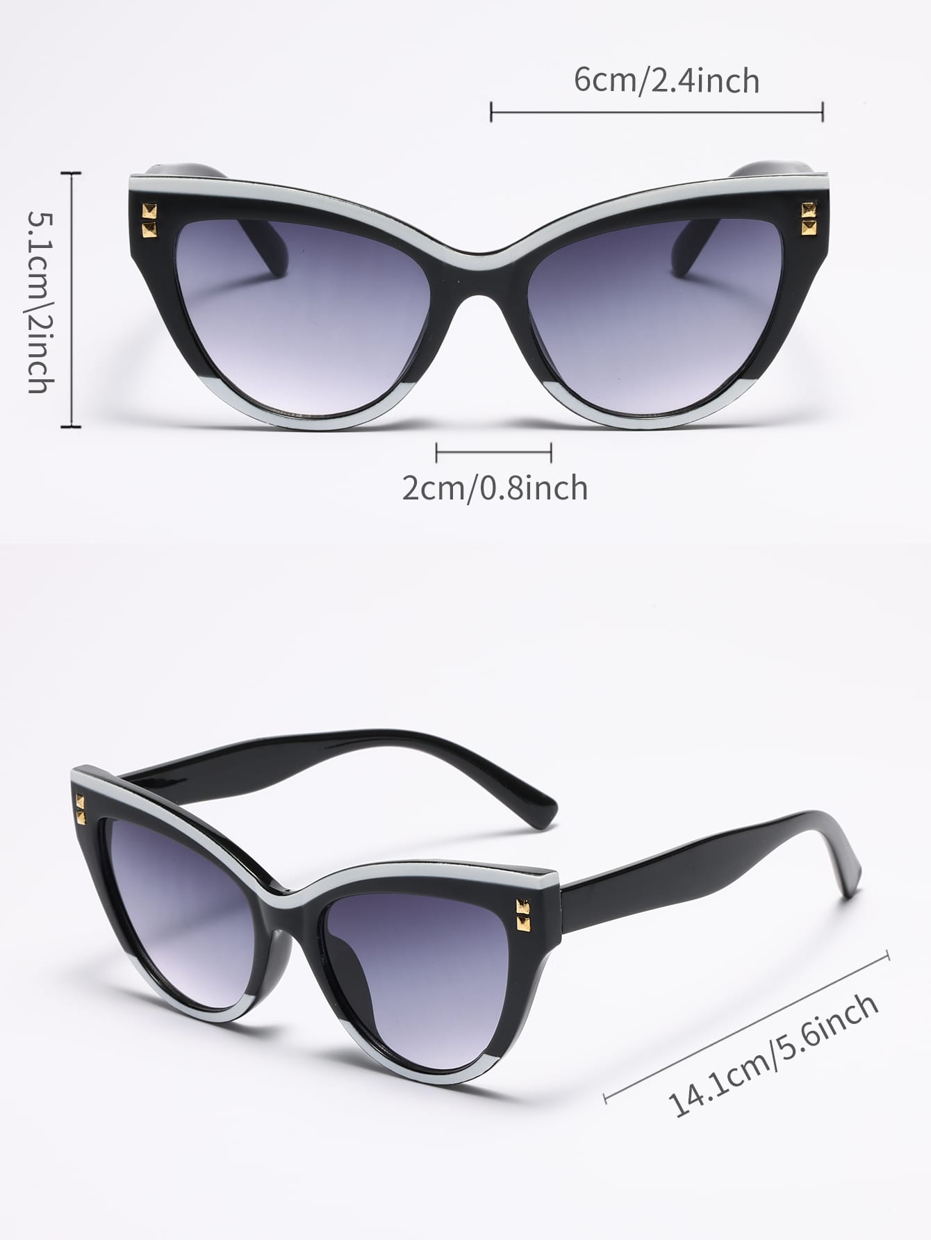 Trendy Cat Eye Sunglasses for Women – Chic Plastic Frames for Beach Vibes!