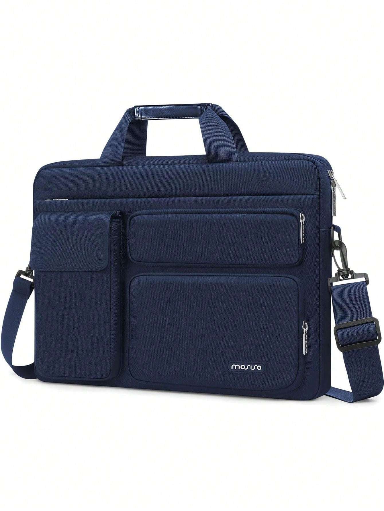 Laptop Shoulder Messenger Bag for MacBook Air - Versatile Storage with Handles and Pockets Black / 16inch Black / 13.3inch Pink / 16inch Black / 16inch-Black / 13.3inch-Pink / 16inch-Pink / 13.3inch-Caramel Brown / 16inch-Mint Green / 16inch-Navy Blue / 16inch-Navy Blue / 13.3inch-airy blue / 16inch-airy blue / 13.3inch-