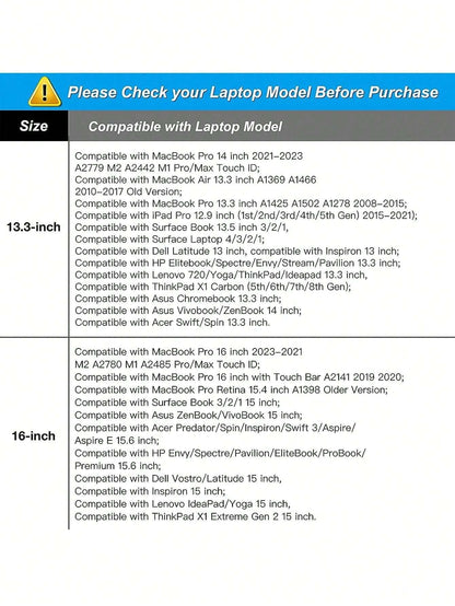 Laptop Shoulder Messenger Bag for MacBook Air - Versatile Storage with Handles and Pockets Black / 16inch Black / 13.3inch Pink / 16inch Black / 16inch-Black / 13.3inch-Pink / 16inch-Pink / 13.3inch-Caramel Brown / 16inch-Mint Green / 16inch-Navy Blue / 16inch-Navy Blue / 13.3inch-airy blue / 16inch-airy blue / 13.3inch-