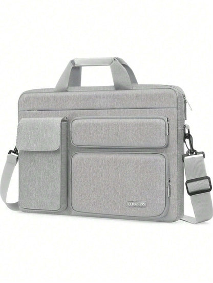 Laptop Shoulder Messenger Bag for MacBook Air - Versatile Storage with Handles and Pockets Black / 16inch Black / 13.3inch Pink / 16inch Black / 16inch-Black / 13.3inch-Pink / 16inch-Pink / 13.3inch-Caramel Brown / 16inch-Mint Green / 16inch-Navy Blue / 16inch-Navy Blue / 13.3inch-airy blue / 16inch-airy blue / 13.3inch-