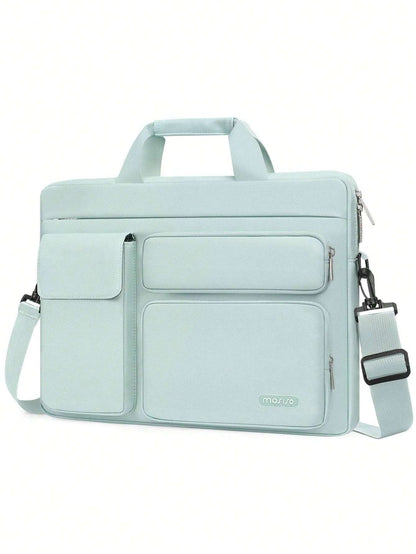 Laptop Shoulder Messenger Bag for MacBook Air - Versatile Storage with Handles and Pockets Black / 16inch Black / 13.3inch Pink / 16inch Black / 16inch-Black / 13.3inch-Pink / 16inch-Pink / 13.3inch-Caramel Brown / 16inch-Mint Green / 16inch-Navy Blue / 16inch-Navy Blue / 13.3inch-airy blue / 16inch-airy blue / 13.3inch-