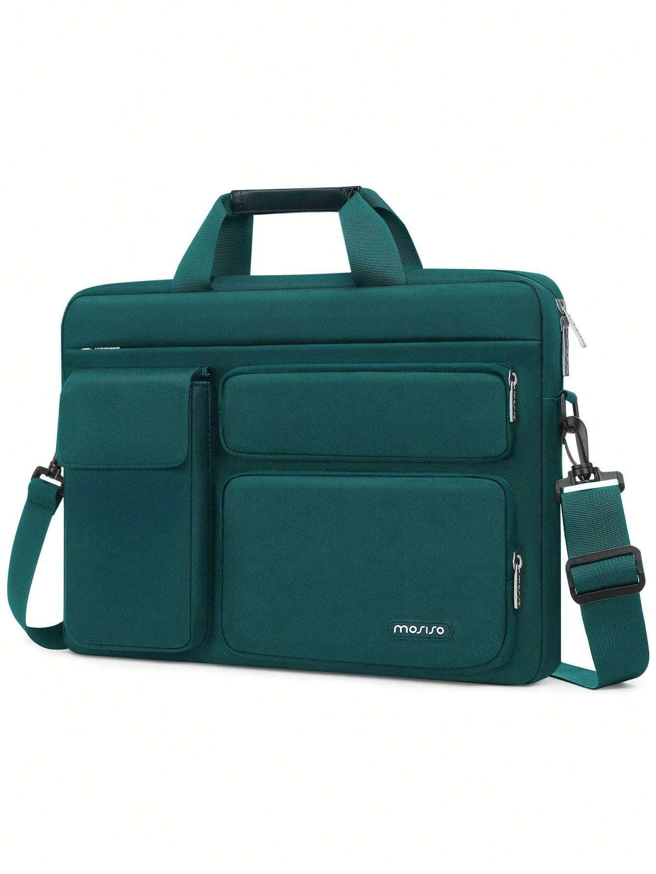 Laptop Shoulder Messenger Bag for MacBook Air - Versatile Storage with Handles and Pockets Black / 16inch Black / 13.3inch Pink / 16inch Black / 16inch-Black / 13.3inch-Pink / 16inch-Pink / 13.3inch-Caramel Brown / 16inch-Mint Green / 16inch-Navy Blue / 16inch-Navy Blue / 13.3inch-airy blue / 16inch-airy blue / 13.3inch-