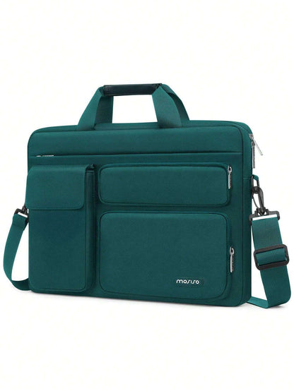 Laptop Shoulder Messenger Bag for MacBook Air - Versatile Storage with Handles and Pockets Black / 16inch Black / 13.3inch Pink / 16inch Black / 16inch-Black / 13.3inch-Pink / 16inch-Pink / 13.3inch-Caramel Brown / 16inch-Mint Green / 16inch-Navy Blue / 16inch-Navy Blue / 13.3inch-airy blue / 16inch-airy blue / 13.3inch-