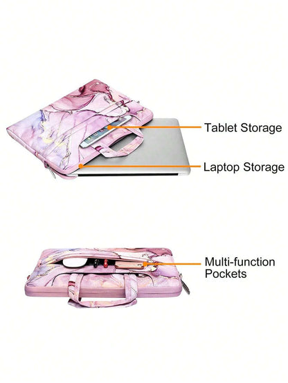 Marble Laptop Shoulder Bag for MacBook, Dell, HP, Acer, Samsung - Compatible with 13-17.<br>3 Inch Models Color-2 Color-3 Color-2-Color-3-