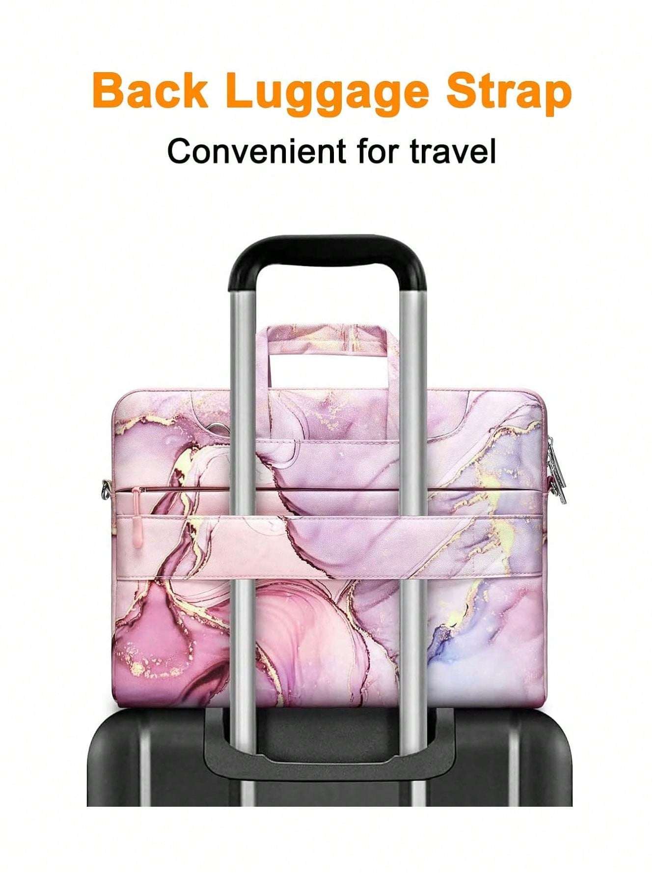 Marble Laptop Shoulder Bag for MacBook, Dell, HP, Acer, Samsung - Compatible with 13-17.<br>3 Inch Models Color-2 Color-3 Color-2-Color-3-
