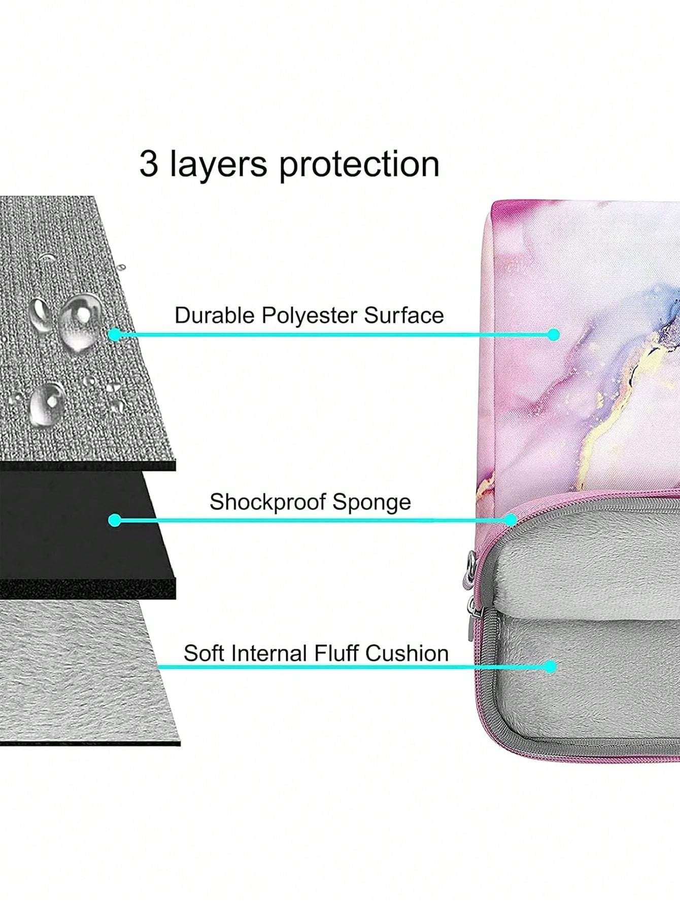 Marble Laptop Shoulder Bag for MacBook, Dell, HP, Acer, Samsung - Compatible with 13-17.<br>3 Inch Models Color-2 Color-3 Color-2-Color-3-